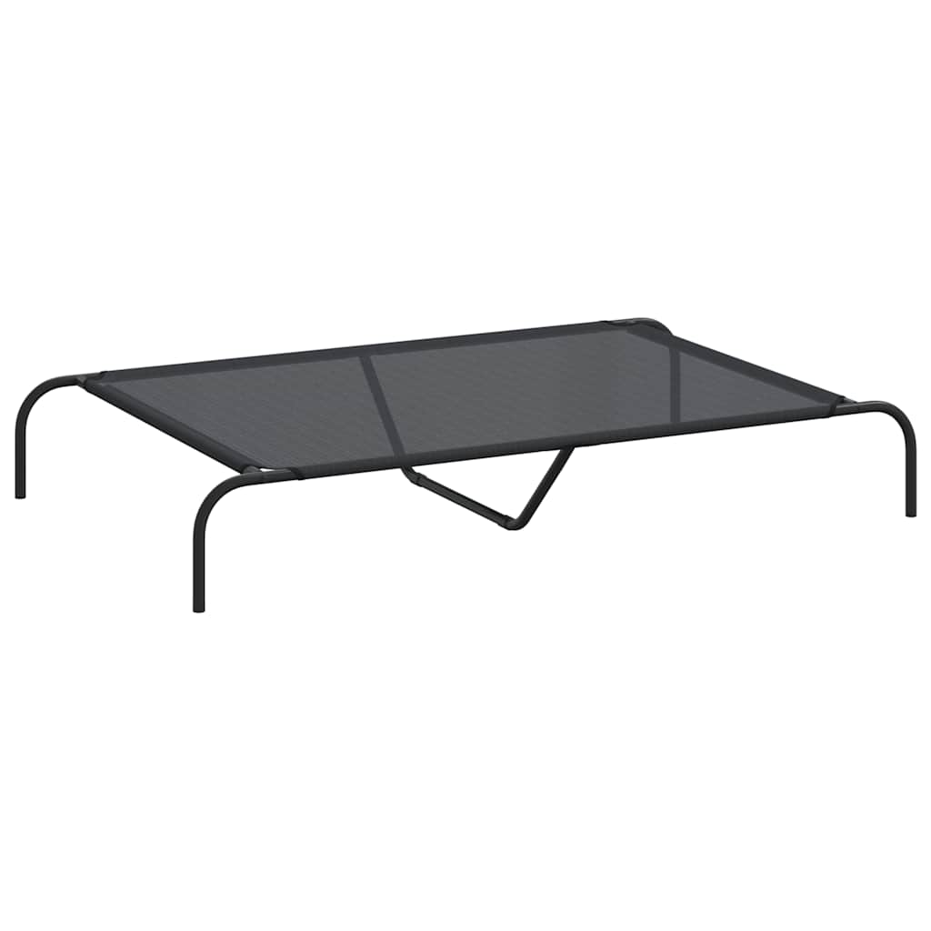Lettino Rialzato per Cani – Brandina Traspirante 130x80 cm Nero