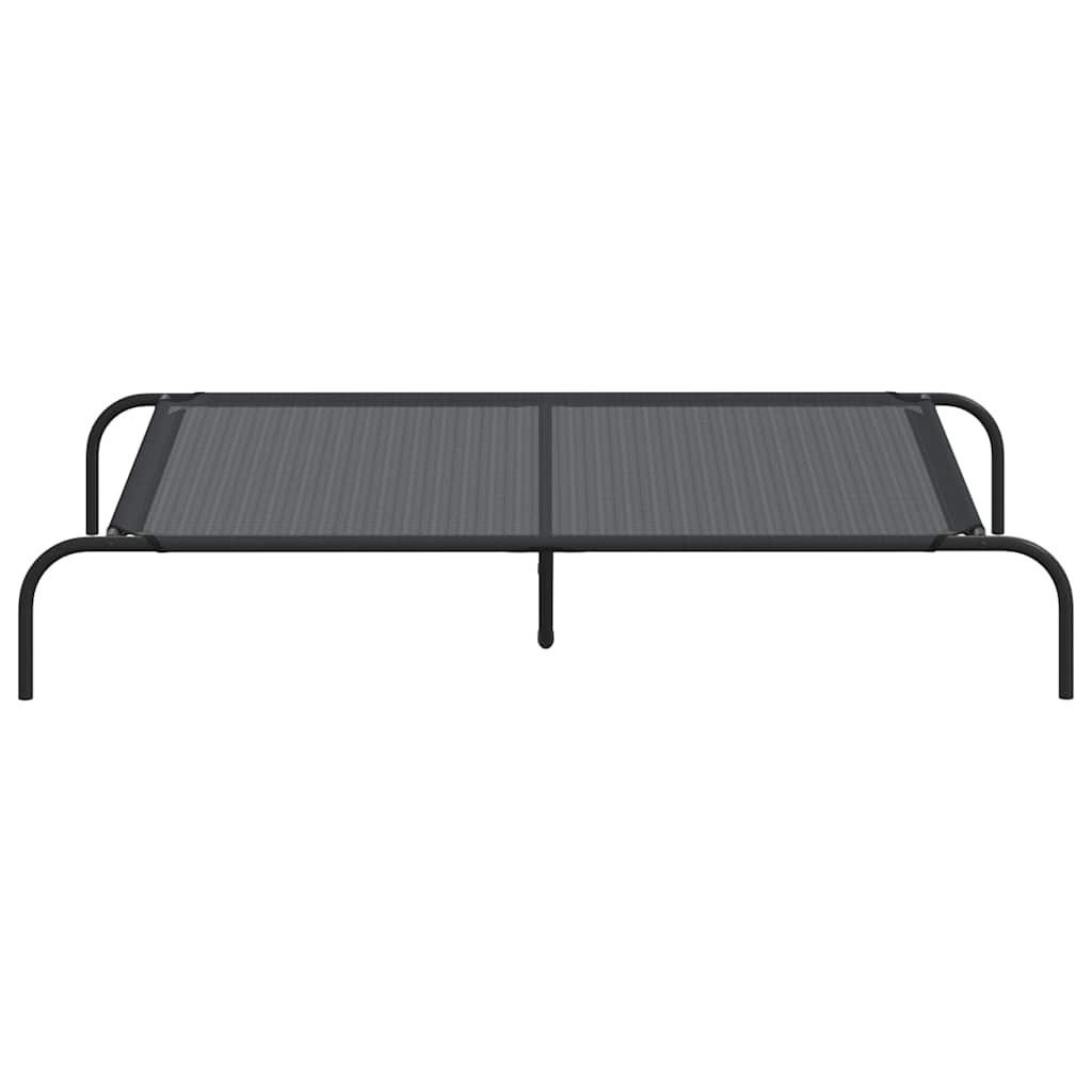 Lettino Rialzato per Cani – Brandina Traspirante 130x80 cm Nero