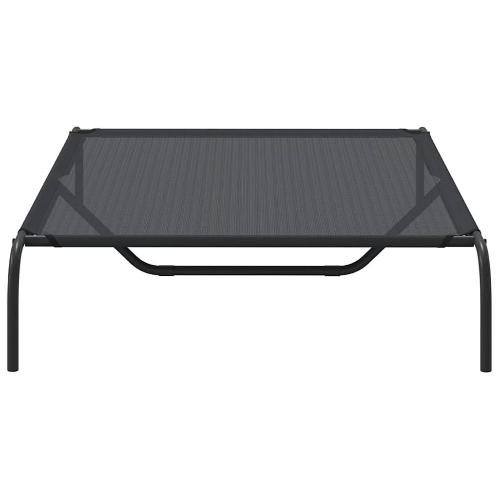 Lettino Rialzato per Cani – Brandina Traspirante 130x80 cm Nero