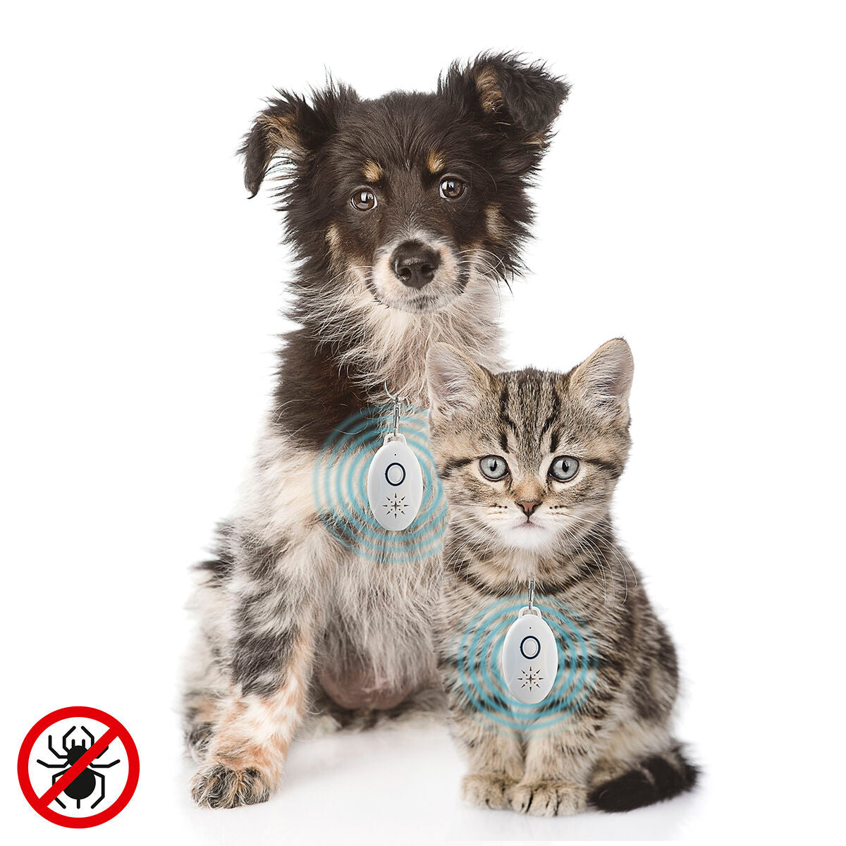 Antiparassitario a Ultrasuoni per Cani e Animali Domestici InnovaGoods – Protezione Ecologica contro Pulci e Zecche