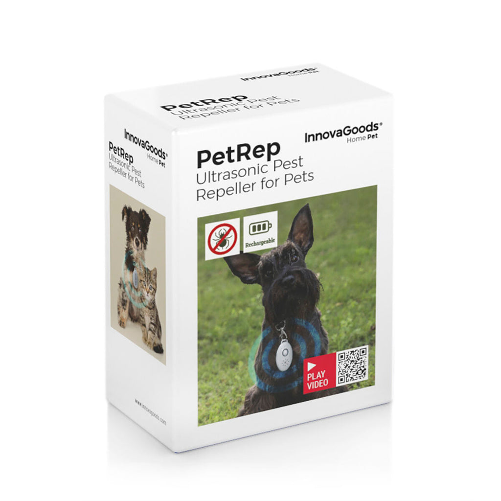 Antiparassitario a Ultrasuoni per Cani e Animali Domestici InnovaGoods – Protezione Ecologica contro Pulci e Zecche