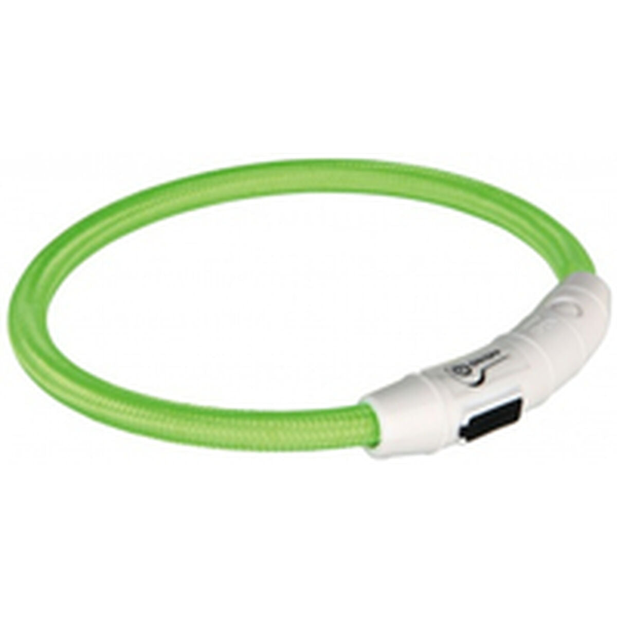 Collare LED Luminoso per Cani Trixie Flash USB (Taglia M/L) – Verde Ricaricabile