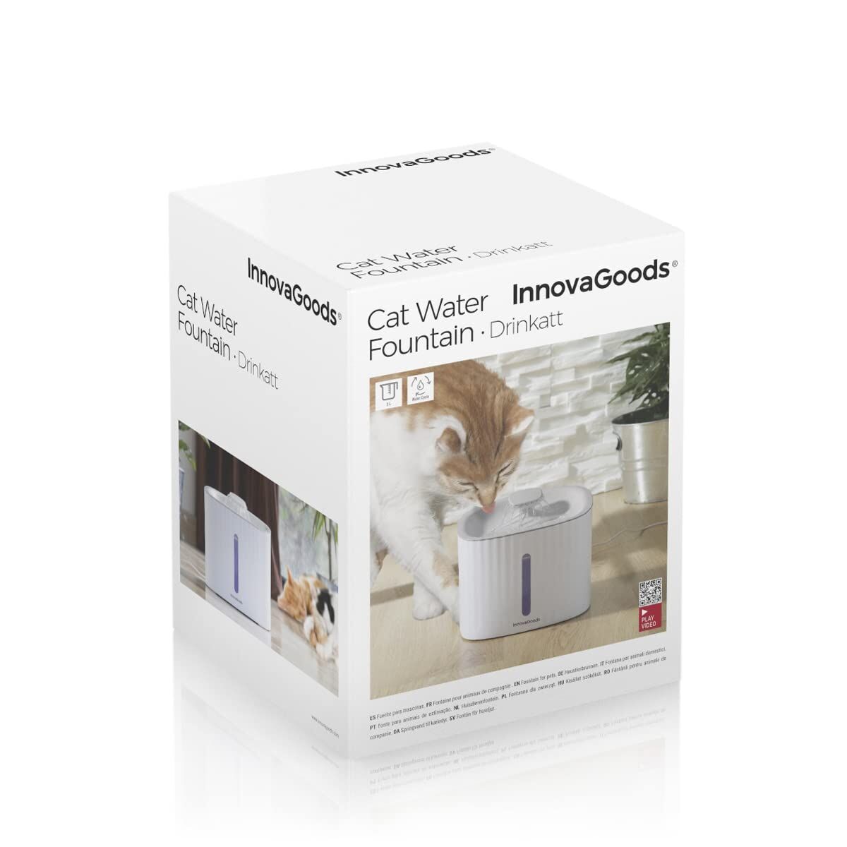 Fontana per Animali Domestici Drinkatt InnovaGoods (3 L) – Acqua Fresca e Continua (Ricondizionati C)