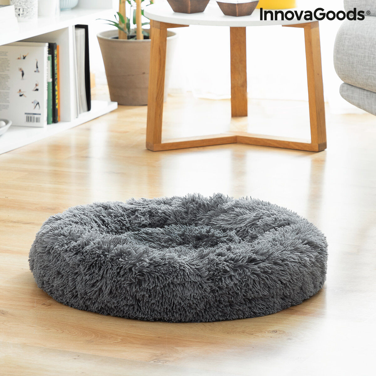 Letto Antistress Rotondo per Cani e Gatti Bepess InnovaGoods (Ø 60 cm) – Comfort e Relax Assicurato