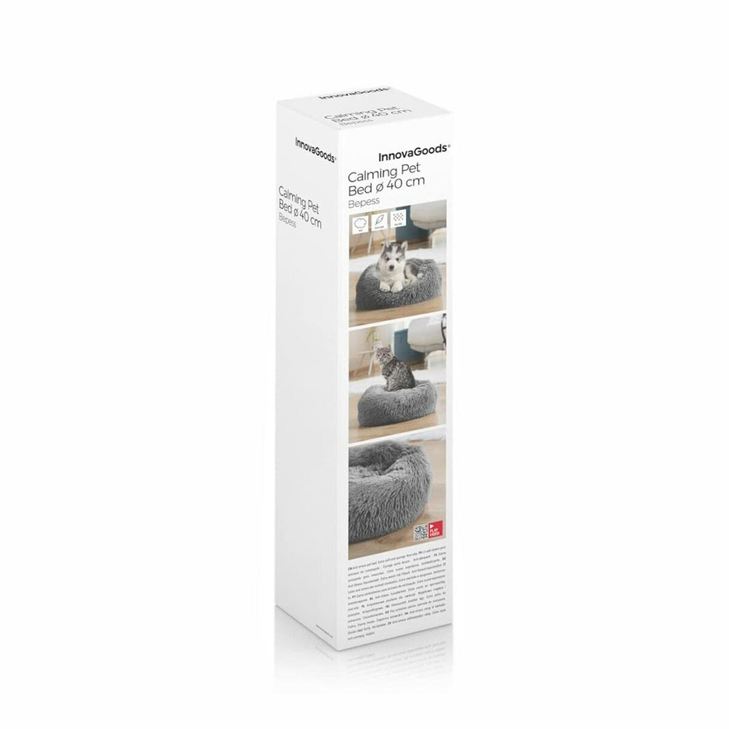 Letto Antistress Rotondo per Cani e Gatti Bepess InnovaGoods (Ø 60 cm) – Comfort e Relax Assicurato