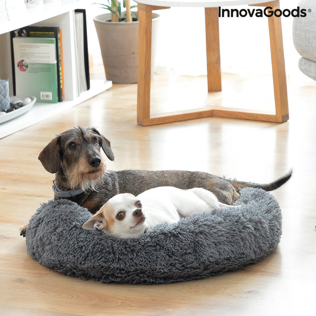 Letto Antistress Rotondo per Cani e Gatti Bepess InnovaGoods (Ø 60 cm) – Comfort e Relax Assicurato
