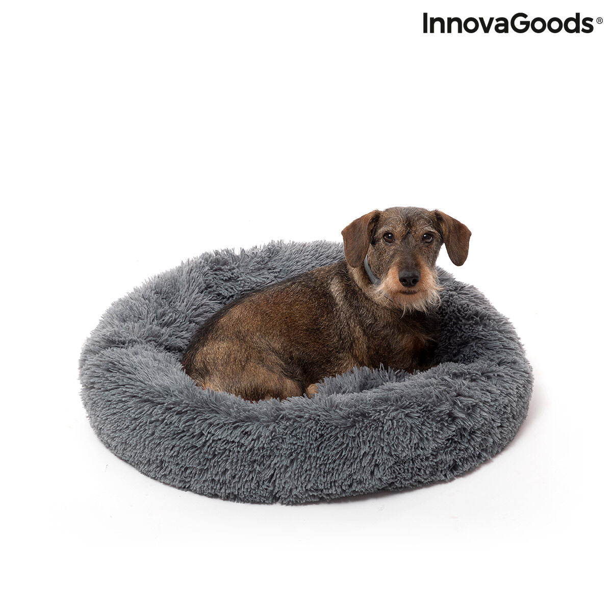 Letto Antistress Rotondo per Cani e Gatti Bepess InnovaGoods (Ø 60 cm) – Comfort e Relax Assicurato
