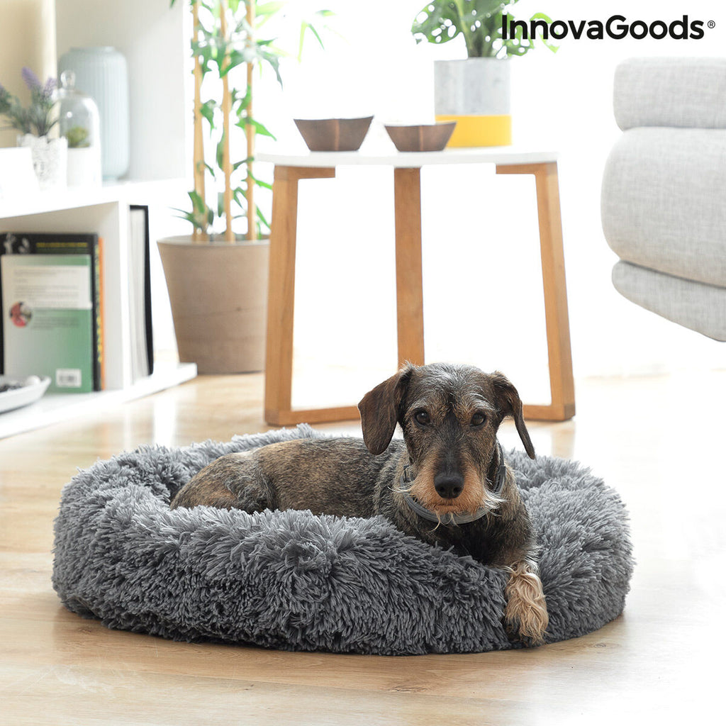 Letto Antistress Rotondo per Cani e Gatti Bepess InnovaGoods (Ø 60 cm) – Comfort e Relax Assicurato