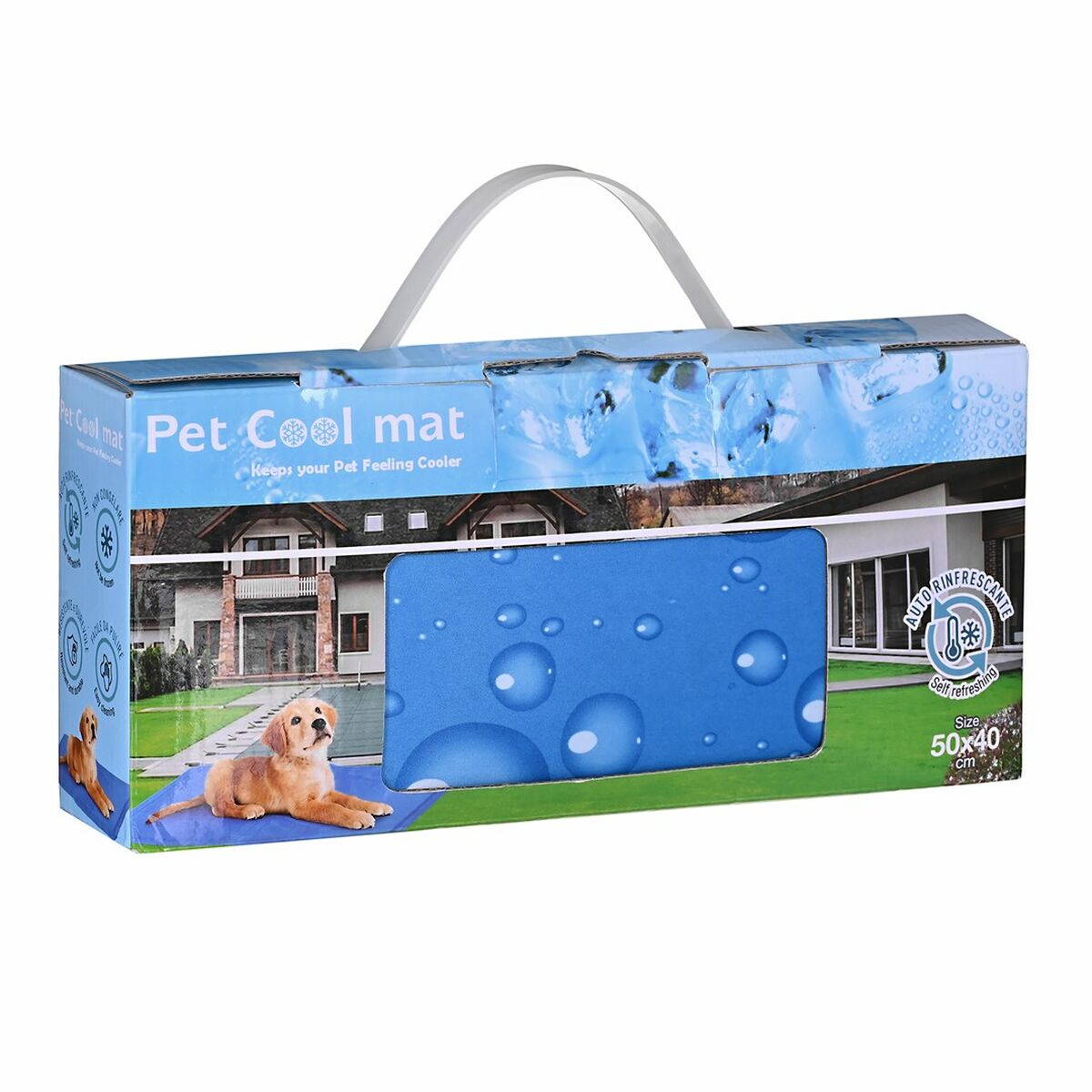Tappetino Rinfrescante per Animali Domestici Petitto Azzurro (Formato Compatto)