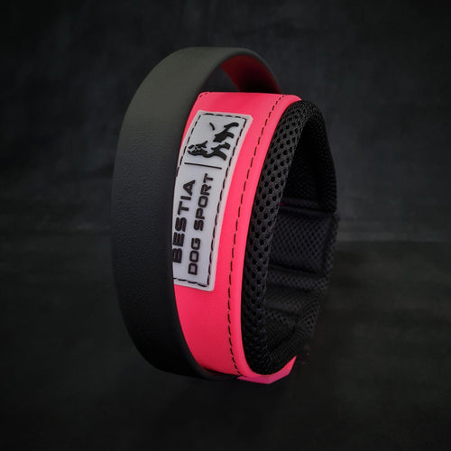 Collare con Maniglia Bestia Dog Sport – Rosa Neon per Cani – Vista 2 | Shop Zampettando