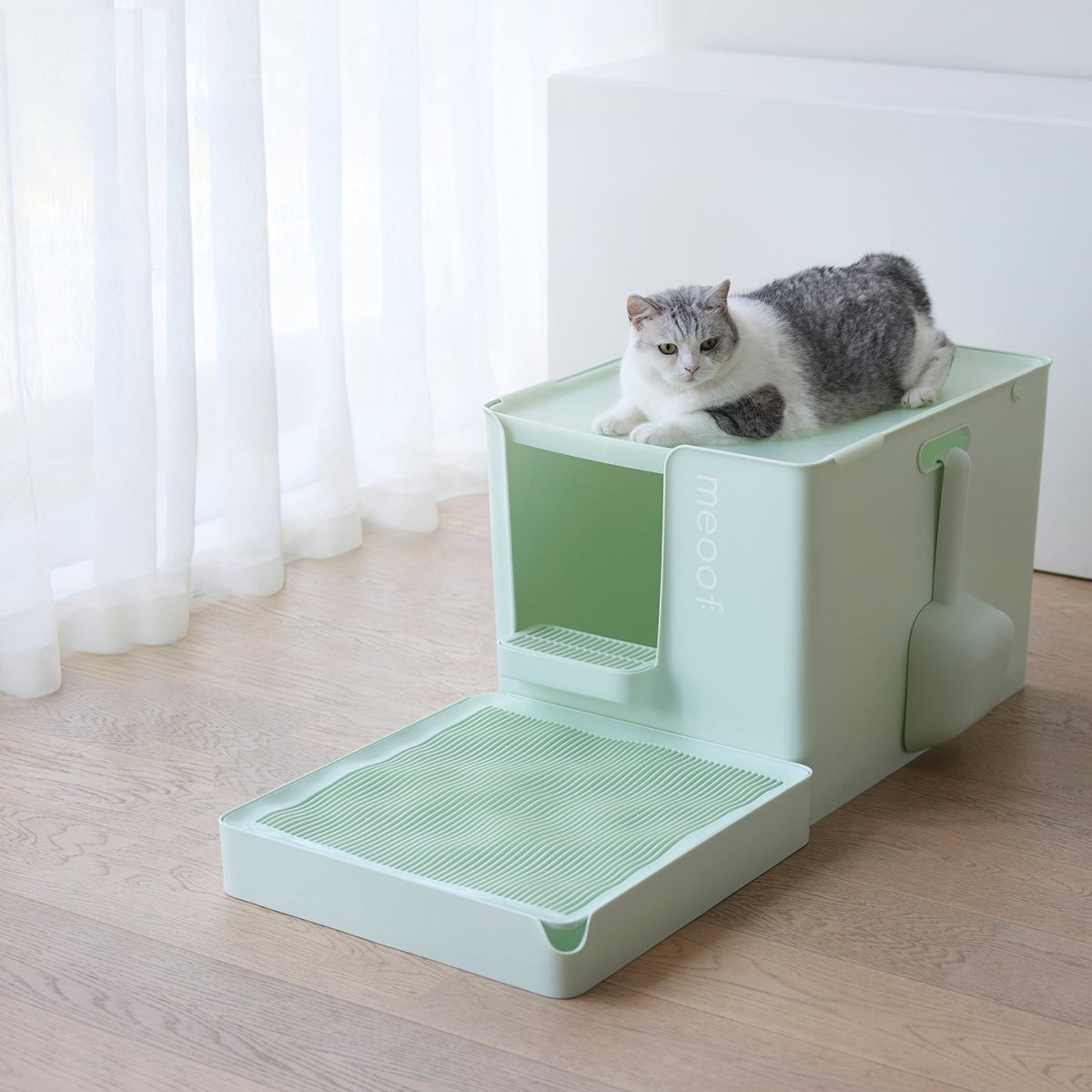 Tappetino Raccogli Lettiera per Gatti Curved Wave – Antiscivolo