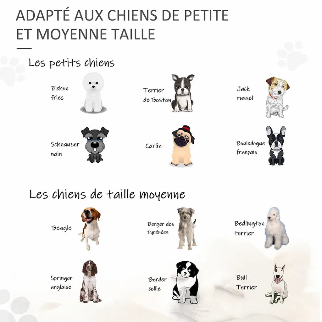 Barriera in legno per cani aperta, dettaglio del pannello modulare