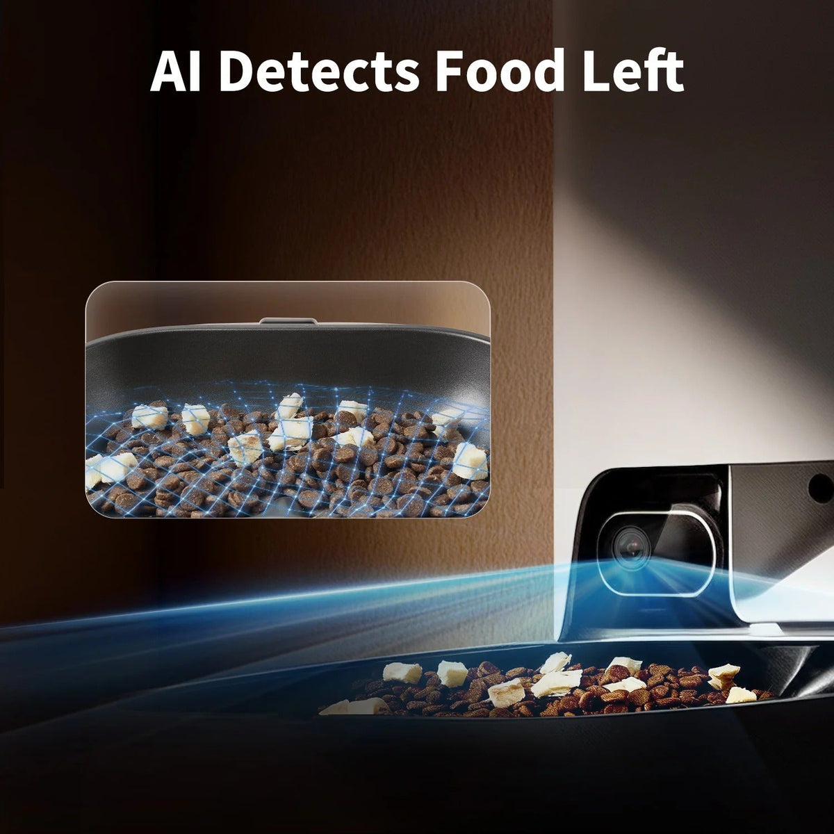 Distributore Cibo Automatico per Gatti con Telecamera AI YumShare - Vista 4 | Shop Zampettando