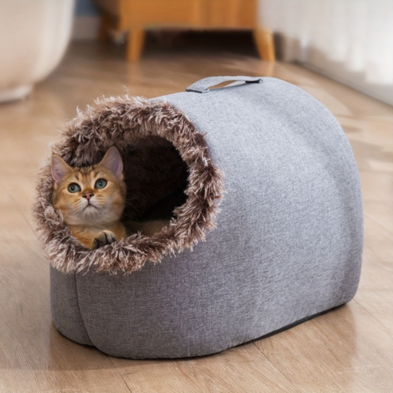 Cuccia a Ciambella per Gatti – Nido Morbido e Avvolgente