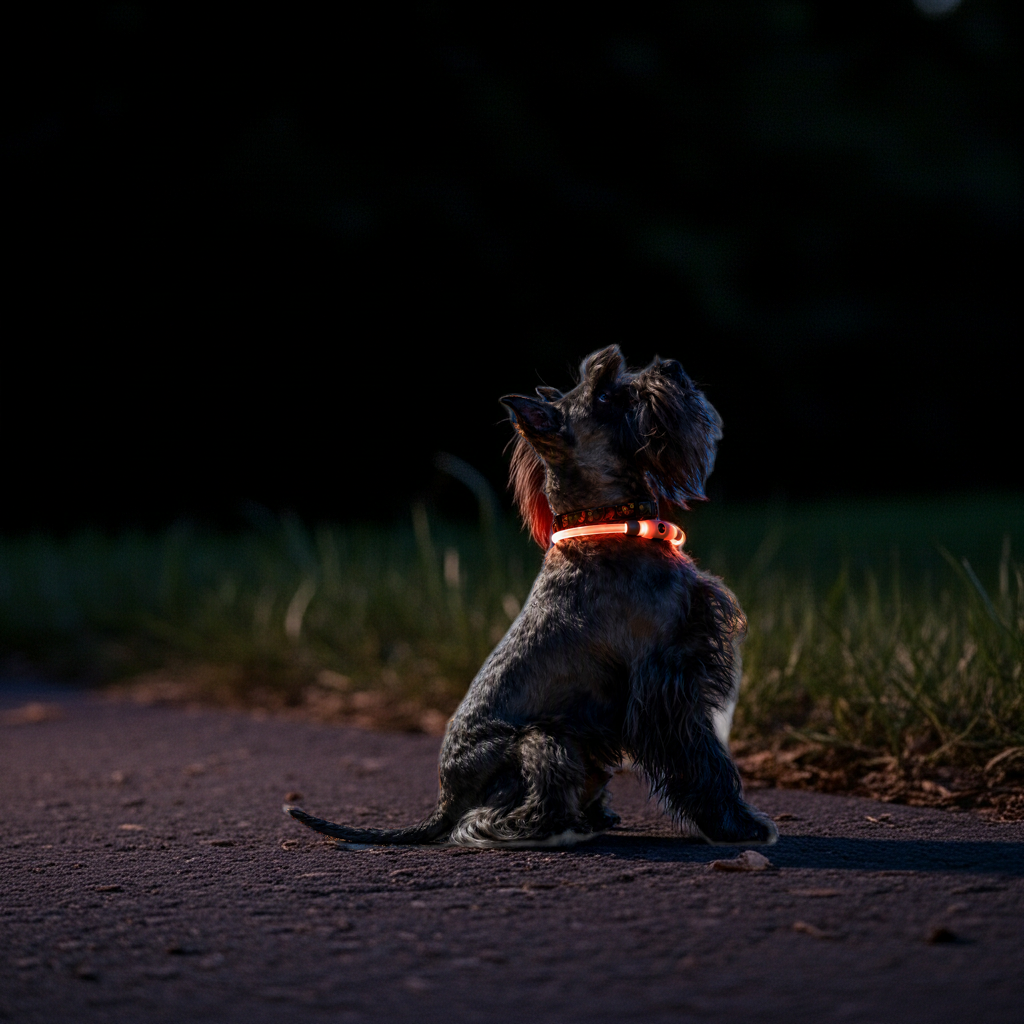 Collare a LED Luminoso e Ricaricabile per Animali